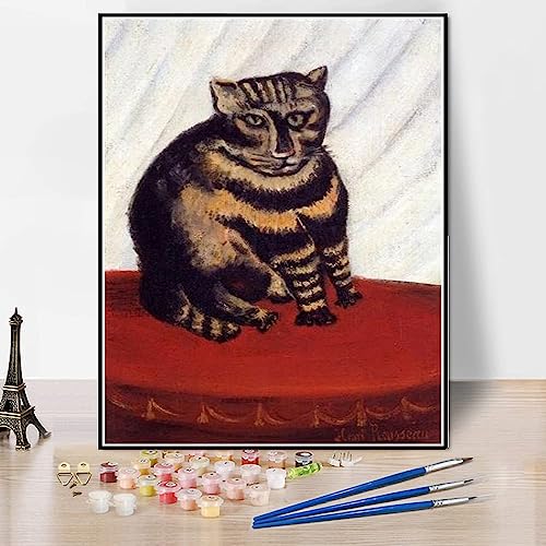 Malen nach Zahlen für Erwachsene Kits The Tabby Painting by Henri Rousseau Malen nach Zahlen Kit auf Leinwand für Anfänger Malen nach Zahlen für Erwachsene Kits The Tabby Painting by Henri Rousseau Malen nach Zahlen Kit auf Leinwand für Anfänger von hhydzq