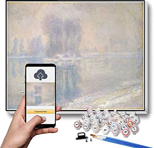 Zahlen Malen für Erwachsene Eis auf der Siene bei Bennecourt Malen von Claude Monet Malen nach Zahlen Kit für Kinder und Erwachsene von hhydzq