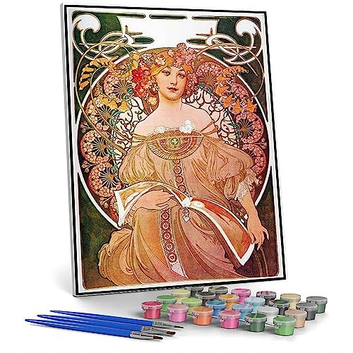 Zahlenmalerei für Erwachsene Daydream Alphonse Mucha Gemälde von Alphonse Mucha DIY Ölgemälde Malen nach Zahlen Kits Zahlenmalerei für Erwachsene Daydream Alphonse Mucha Gemälde von Alphonse Mucha DIY Ölgemälde Malen nach Zahlen Kits von hhydzq