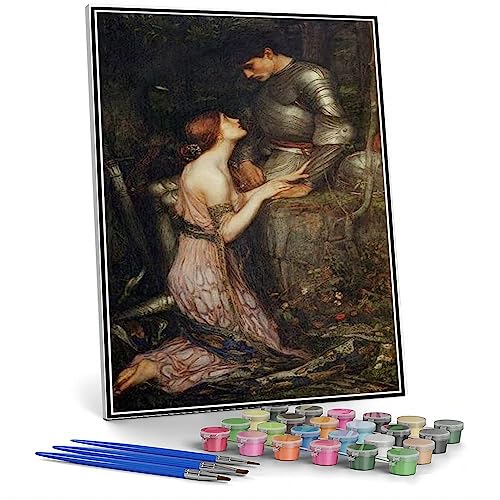 Zahlenmalerei für Erwachsene Lamia und der Soldat Gemälde von John William Waterhouse Malen nach Zahlen Kit auf Leinwand für Anfänger Zahlenmalerei für Erwachsene Lamia und der Soldat Gemälde von John William Waterhouse Malen nach Zahlen Kit auf Leinwand für Anfänger von hhydzq