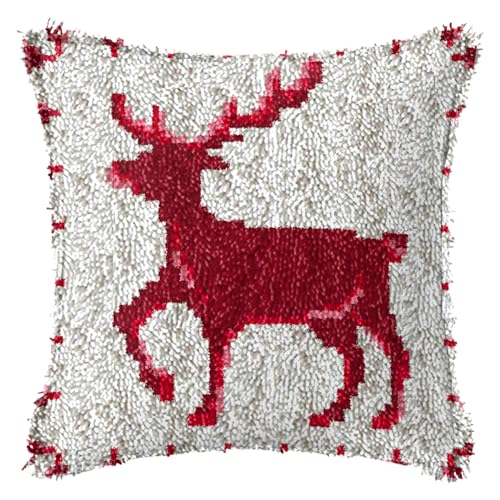 Knüpfteppich Zum Selber Knüpf-Sets, Knüpfkissen Set, 3D Sofakissenbezug DIY Dekorative Kissenbezüge Kissenbezug-Set für Heimaccessoire, Handgechte Geschenke Kreuzstich Kreativ Set 43 cm × 43 cm (A) Knüpfteppich Zum Selber Knüpf-Sets, Knüpfkissen Set, 3D Sofakissenbezug DIY Dekorative Kissenbezüge Kissenbezug-Set für Heimaccessoire, Handgechte Geschenke Kreuzstich Kreativ Set 43 cm × 43 cm (A) von hifrom