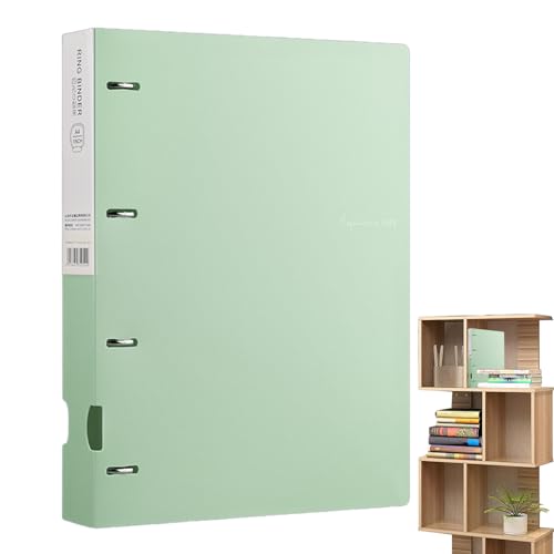 Aktenordner, 4-Loch Perforierter Papierordner, Tragbarer A4 Aktenordner für Schule Büro und Reise Aktenordner, 4-Loch Perforierter Papierordner, Tragbarer A4 Aktenordner für Schule Büro und Reise von higyee
