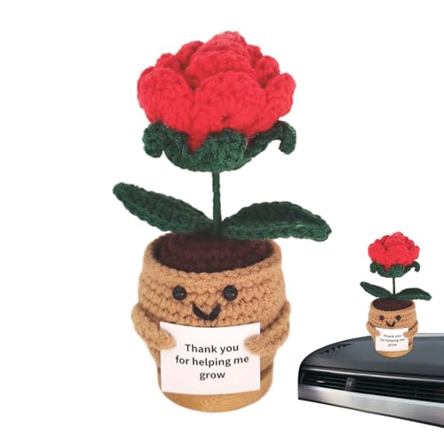higyee Positive Häkelblume | Häkelpflanzen im,Motivationspuppen Mit Karte Für Autoenthusiasten Frauen Arbeitsplatz Zuhause Schüler Lehrer higyee Positive Häkelblume | Häkelpflanzen im,Motivationspuppen Mit Karte Für Autoenthusiasten Frauen Arbeitsplatz Zuhause Schüler Lehrer von higyee