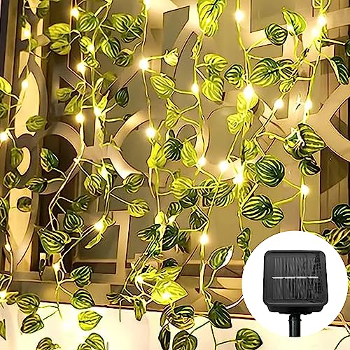 himmel Solar Lichterkette Außen, Künstliche Wassermelonenblätter Lichterkette 100 LEDs Balkon Dekoration Licht 10m Wasserdicht Solar Powered Girlande Lichterkette Outdoor für Garten, Bäume, Terrasse himmel Solar Lichterkette Außen, Künstliche Wassermelonenblätter Lichterkette 100 LEDs Balkon Dekoration Licht 10m Wasserdicht Solar Powered Girlande Lichterkette Outdoor für Garten, Bäume, Terrasse von himmel