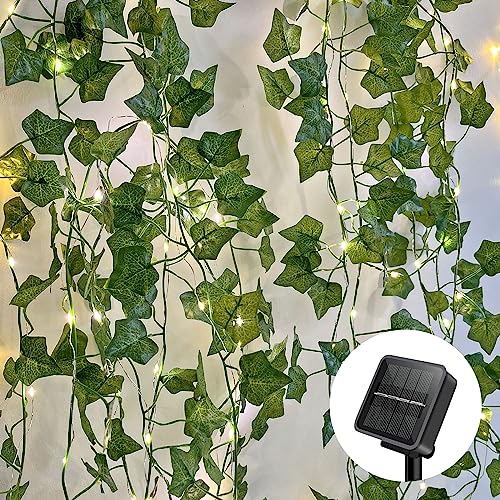 himmel Solar Lichterkette Aussen, Efeu Künstliche Lichterkette 100 LEDs Lichterkette Außen Solar 10m Wasserdicht Solar Powered Girlande Lichterkette Outdoor für Garten, Bäume, Terrasse himmel Solar Lichterkette Aussen, Efeu Künstliche Lichterkette 100 LEDs Lichterkette Außen Solar 10m Wasserdicht Solar Powered Girlande Lichterkette Outdoor für Garten, Bäume, Terrasse von himmel