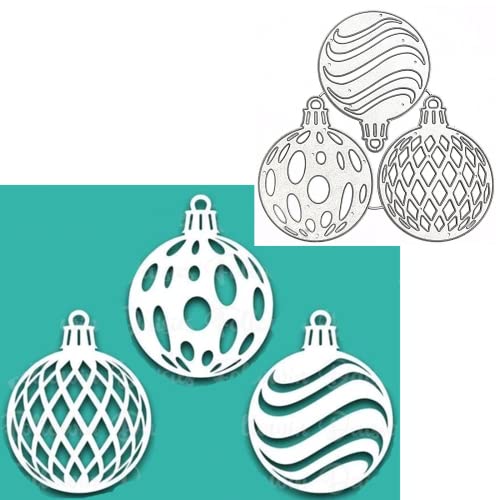 3 Stück Weihnachtsglocken-Stanzformen aus Metall, Weihnachtskugel-Rahmen, Stanzschablonen für DIY, Scrapbooking, Foto, dekorative Prägepapier-Stanzformen für Scrapbooking, Kartenherstellung 3 Stück Weihnachtsglocken-Stanzformen aus Metall, Weihnachtskugel-Rahmen, Stanzschablonen für DIY, Scrapbooking, Foto, dekorative Prägepapier-Stanzformen für Scrapbooking, Kartenherstellung von hinana