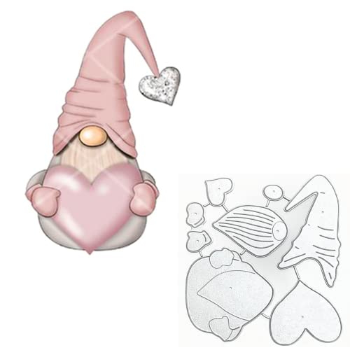 Metall-Stanzformen mit Herz-Zwergen, niedliche fröhliche Weihnachtsmann-Stanzschablonen für DIY, Scrapbooking, Foto, dekorative Prägepapier-Stanzformen für Scrapbooking, Kartenherstellung Metall-Stanzformen mit Herz-Zwergen, niedliche fröhliche Weihnachtsmann-Stanzschablonen für DIY, Scrapbooking, Foto, dekorative Prägepapier-Stanzformen für Scrapbooking, Kartenherstellung von hinana