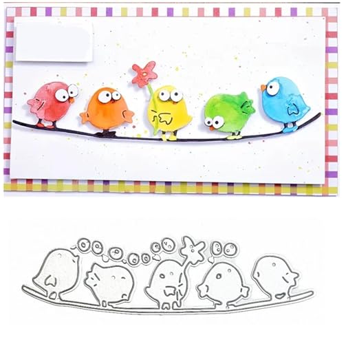 Birds On The Ware Metall-Stanzformen, niedliche Tiervögel, Rahmenschablonen, Basteln, Karten, Stanzformen für DIY, Prägung, Kartenherstellung, Foto, dekorative Papierschablonen, Scrapbooking Birds On The Ware Metall-Stanzformen, niedliche Tiervögel, Rahmenschablonen, Basteln, Karten, Stanzformen für DIY, Prägung, Kartenherstellung, Foto, dekorative Papierschablonen, Scrapbooking von hinanana