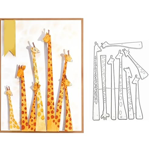 Metall-Stanzformen mit Giraffen-Motiv, niedliches Tier, Giraffenrahmen, Hochzeits-Stanzschablonen für selbstgemachte Fotos, dekorative Prägepapier-Stanzformen für Scrapbooking, Kartenherstellung Metall-Stanzformen mit Giraffen-Motiv, niedliches Tier, Giraffenrahmen, Hochzeits-Stanzschablonen für selbstgemachte Fotos, dekorative Prägepapier-Stanzformen für Scrapbooking, Kartenherstellung von hinanana
