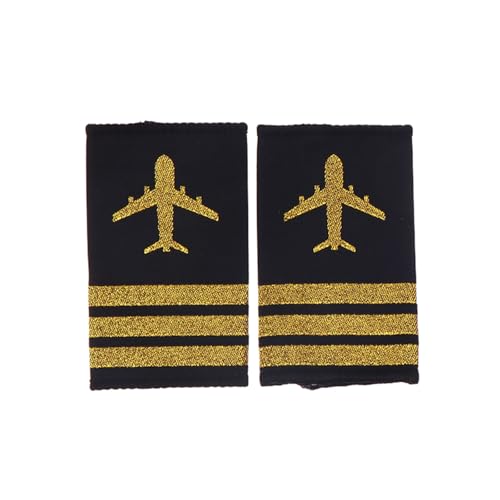 1 Paar profession elle Pilot Uniform Schulter abzeichen, Kleidung Dekoration Schulter abzeichen, DIY Bastel zubehör für Kleidung Dekor von hiwhale
