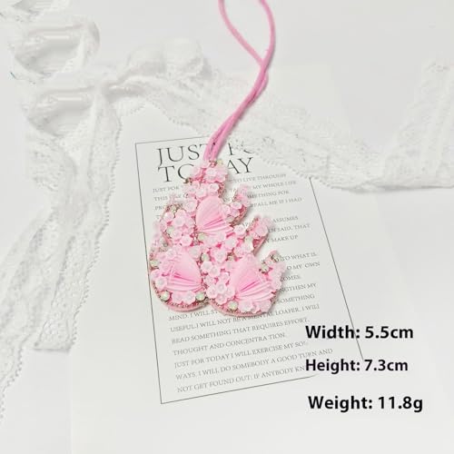 1 Pc Butterfly Applique Patch Hängendes Seil Schlüssel ring Kristall Seestern Pailletten Hand gefertigte Perlen Kleidung Aufnähen Beutel Anhänger von hiwhale