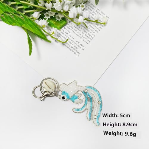 1 Pc Charme Marine Life Perlen Applikation Patch Dekoration Kokosnuss Baum Hand gefertigte Strass Schlüssel anhänger Kristall tasche Anhänger von hiwhale