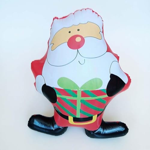 1 Stück 55cm PVC Aufblasbarer Tumbler Weihnachts mann Schneemann Rentier Form Cartoon Ballon Weihnachts feier Dekoration Großer Ballon von hiwhale