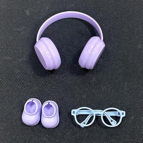 3 Teile/Satz geeignet für 15-17cm Puppen Bekleidung Zubehör Mini Brillen Schuhe Kopfhörer DIY Zubehör Spielzeug Geschenke 3 Teile/Satz geeignet für 15-17cm Puppen Bekleidung Zubehör Mini Brillen Schuhe Kopfhörer DIY Zubehör Spielzeug Geschenke von hiwhale