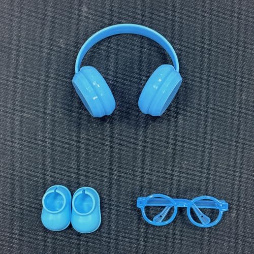3 Teile/Satz geeignet für 15-17cm Puppen Bekleidung Zubehör Mini Brillen Schuhe Kopfhörer DIY Zubehör Spielzeug Geschenke 3 Teile/Satz geeignet für 15-17cm Puppen Bekleidung Zubehör Mini Brillen Schuhe Kopfhörer DIY Zubehör Spielzeug Geschenke von hiwhale