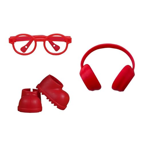 3 Teile/Satz geeignet für 15-17cm Puppen Bekleidung Zubehör Mini Brillen Schuhe Kopfhörer DIY Zubehör Spielzeug Geschenke 3 Teile/Satz geeignet für 15-17cm Puppen Bekleidung Zubehör Mini Brillen Schuhe Kopfhörer DIY Zubehör Spielzeug Geschenke von hiwhale