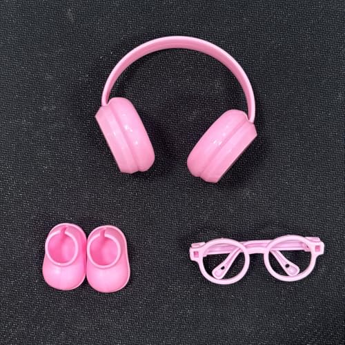 3 Teile/Satz geeignet für 15-17cm Puppen Bekleidung Zubehör Mini Brillen Schuhe Kopfhörer DIY Zubehör Spielzeug Geschenke 3 Teile/Satz geeignet für 15-17cm Puppen Bekleidung Zubehör Mini Brillen Schuhe Kopfhörer DIY Zubehör Spielzeug Geschenke von hiwhale