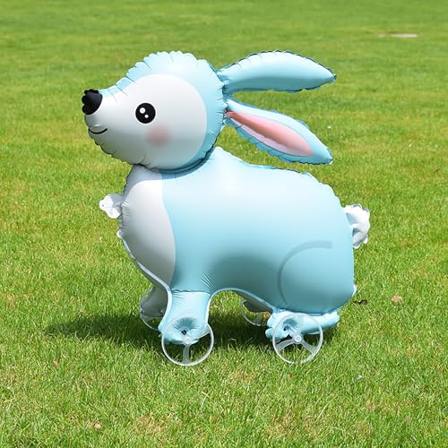 4D Cartoon Folie Luftballons Elefanten Stand Walking Ballon mit Rad für Kinder Geburtstags party Dekoration Baby Dusche von hiwhale