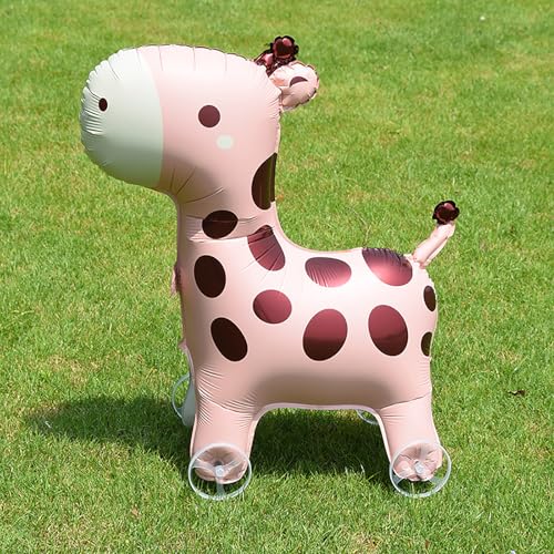 4D Cartoon Folie Luftballons Elefanten Stand Walking Ballon mit Rad für Kinder Geburtstags party Dekoration Baby Dusche von hiwhale