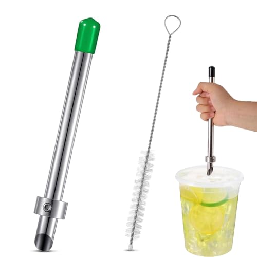 Limonaden becher aus Edelstahl Strohloch Stanz werkzeuge für Cafe Drinks Deli-Container gepresste frische Limonade Limonaden becher aus Edelstahl Strohloch Stanz werkzeuge für Cafe Drinks Deli-Container gepresste frische Limonade von hiwhale