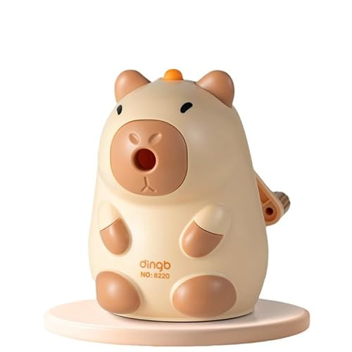 Niedliche Capybara Bleistift spitzer Kleine Hand Cartoon Bleistift spitzer für Heim-Schule Bürobedarf Kinder Jungen Mädchen und Erwachsene Schüler von hiwhale