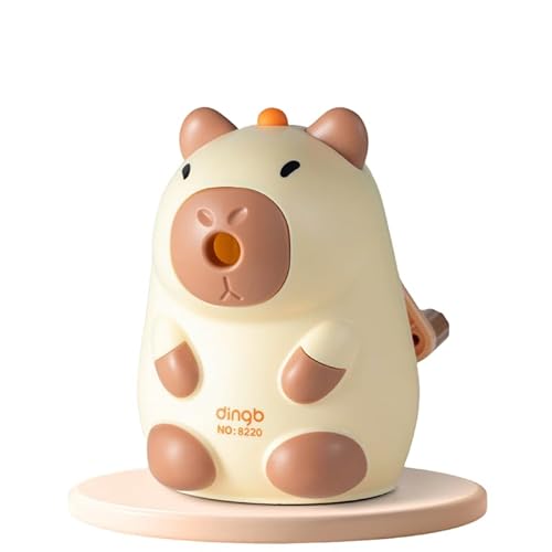 Niedliche Capybara Bleistift spitzer Kleine Hand Cartoon Bleistift spitzer für Heim-Schule Bürobedarf Kinder Jungen Mädchen und Erwachsene Schüler von hiwhale