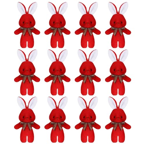 hiwhale 12 Stück Miniatur-Kaninchen-Plüschtiere für Baby-Duschen, Weihnachten Dekorationen, Hochzeits feiern und Geburtstage hiwhale 12 Stück Miniatur-Kaninchen-Plüschtiere für Baby-Duschen, Weihnachten Dekorationen, Hochzeits feiern und Geburtstage von hiwhale