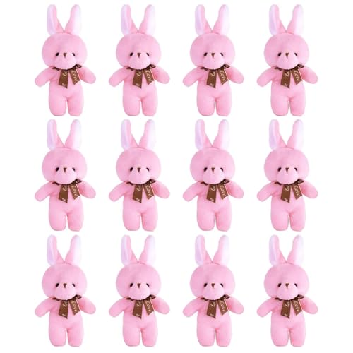 hiwhale 12 Stück Miniatur-Kaninchen-Plüschtiere für Baby-Duschen, Weihnachten Dekorationen, Hochzeits feiern und Geburtstage hiwhale 12 Stück Miniatur-Kaninchen-Plüschtiere für Baby-Duschen, Weihnachten Dekorationen, Hochzeits feiern und Geburtstage von hiwhale