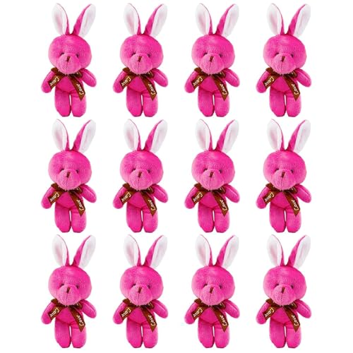 hiwhale 12 Stück Miniatur-Kaninchen-Plüschtiere für Baby-Duschen, Weihnachten Dekorationen, Hochzeits feiern und Geburtstage hiwhale 12 Stück Miniatur-Kaninchen-Plüschtiere für Baby-Duschen, Weihnachten Dekorationen, Hochzeits feiern und Geburtstage von hiwhale