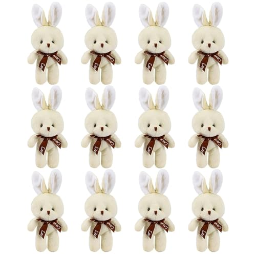 hiwhale 12 Stück Miniatur-Kaninchen-Plüschtiere für Baby-Duschen, Weihnachten Dekorationen, Hochzeits feiern und Geburtstage hiwhale 12 Stück Miniatur-Kaninchen-Plüschtiere für Baby-Duschen, Weihnachten Dekorationen, Hochzeits feiern und Geburtstage von hiwhale