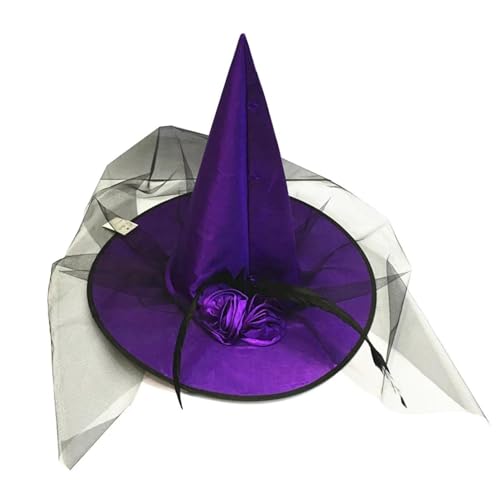 hiwhale Einteilige Halloween Cosplay Hexenhut, Mesh Floral, Gothic Queen Kleidung, Barock Ankleide Accessoires, Make-up Party Ball Hut hiwhale Einteilige Halloween Cosplay Hexenhut, Mesh Floral, Gothic Queen Kleidung, Barock Ankleide Accessoires, Make-up Party Ball Hut von hiwhale