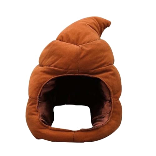hiwhale Entzückende Poop Emoj-i Plüsch Hut Karneval Kostüm Hut gefülltes Spielzeug Lustige Neuheit Voll gesichts kappe Streich Geschenk Cosplay Party Fotografie Requisiten von hiwhale