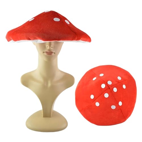 hiwhale Erwachsene gefüllter Pilz Hut Weihnachts feier Plüsch Karneval Fotografie Halloween Party Festival,商品标题原意不变长度小于120字符 hiwhale Erwachsene gefüllter Pilz Hut Weihnachts feier Plüsch Karneval Fotografie Halloween Party Festival,商品标题原意不变长度小于120字符 von hiwhale