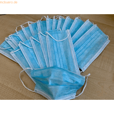 hnkbr.com Mundschutz mit Gummibändern 3-lagig steril weiß/blau VE=20 S hnkbr.com Mundschutz mit Gummibändern 3-lagig steril weiß/blau VE=20 S von hnkbr.com