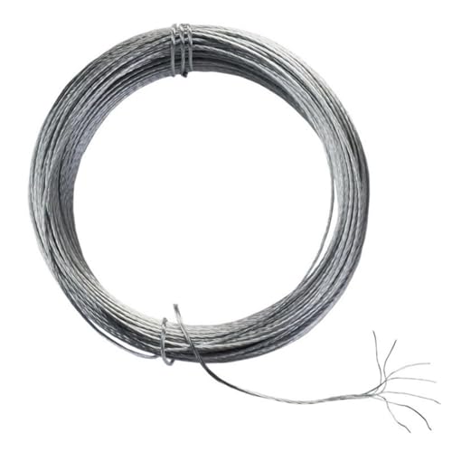 Bilderdraht zum Aufhängen, 7-strängiger geflochtener Metalldraht, dicker Bilderdraht, strapazierfähig, ideal für Bilderrahmen, Spiegel, Kunstwerke, Uhren und Wanddekorationen Bilderdraht zum Aufhängen, 7-strängiger geflochtener Metalldraht, dicker Bilderdraht, strapazierfähig, ideal für Bilderrahmen, Spiegel, Kunstwerke, Uhren und Wanddekorationen von hnswwgew