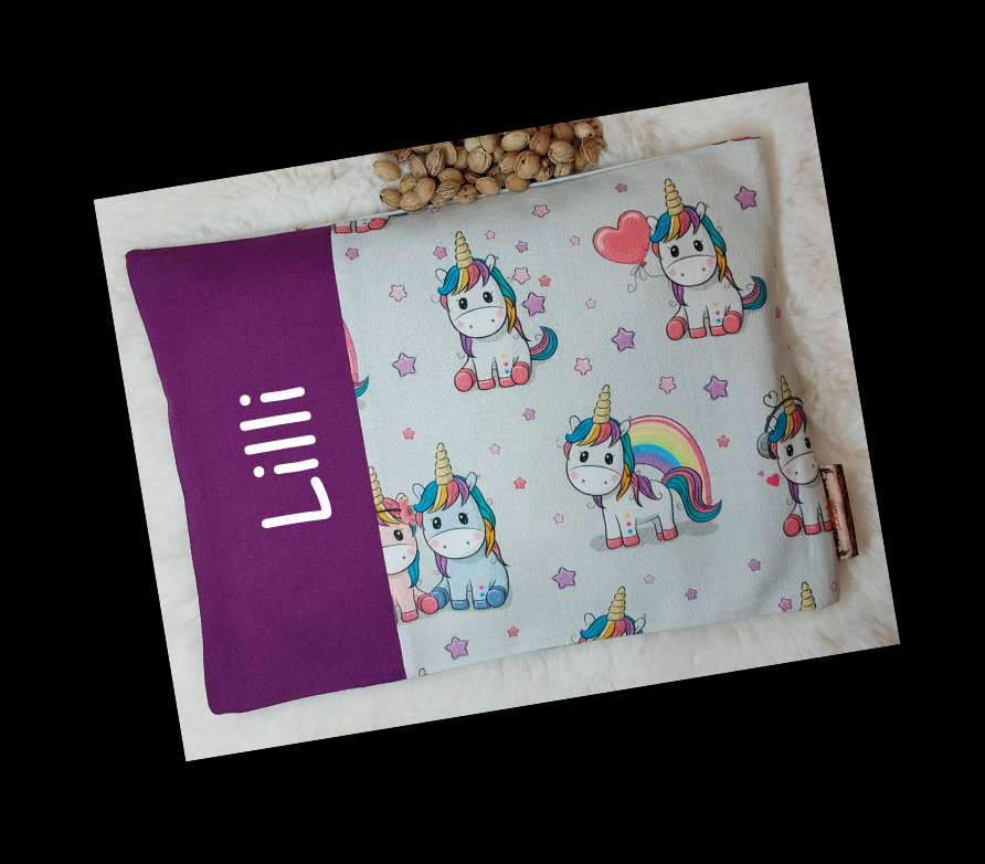 Bio Körnerkissen Personalisierbar Mit Name & Inlett, 2 Größen, Kirschkernkissen, Rapskissen, Dinkelkissen, Wärmekissen, Einhorn, Regenbogen Bio Körnerkissen Personalisierbar Mit Name & Inlett, 2 Größen, Kirschkernkissen, Rapskissen, Dinkelkissen, Wärmekissen, Einhorn, Regenbogen von hoamARTgfuehl