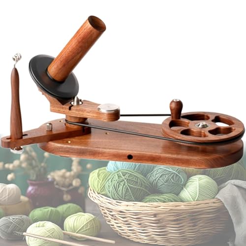 Garn Winder, Hölzerne Garn Ball Winder Für Stricken & Häkeln, Handgefertigte Heavy Duty Natural Walnut Wood Ball Winder, Für DIY Craft Make von hocvseo