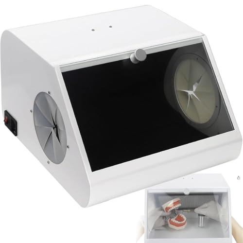 hocvseo Bench Top Air Sandstrahlschrank, Labor Sandstrahlstaubsammler, Mit LED-Lampe, Eingebauter Doppelventilator, Staubdichte Box, Zum Sandstrahlen, Läppen, Gravieren hocvseo Bench Top Air Sandstrahlschrank, Labor Sandstrahlstaubsammler, Mit LED-Lampe, Eingebauter Doppelventilator, Staubdichte Box, Zum Sandstrahlen, Läppen, Gravieren von hocvseo
