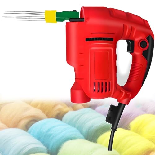 hocvseo Elektrische Nadelfilzmaschine, Elektrisches Wollfilzwerkzeug, 1-7 Nadeln, Einstellbare Geschwindigkeit, Austauschbare Düsen, Für DIY Wollmalerei Und Filzhandwerk hocvseo Elektrische Nadelfilzmaschine, Elektrisches Wollfilzwerkzeug, 1-7 Nadeln, Einstellbare Geschwindigkeit, Austauschbare Düsen, Für DIY Wollmalerei Und Filzhandwerk von hocvseo