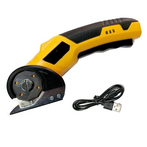 hocvseo Kartonschneider, Elektrische Schere, Mit LED-Licht, Bürstenloser Motor, Wiederaufladbar, 2000mAh Batterie, Wolframstahlklinge, Geeignet Für Leder, Teppich, Stoff, Karton hocvseo Kartonschneider, Elektrische Schere, Mit LED-Licht, Bürstenloser Motor, Wiederaufladbar, 2000mAh Batterie, Wolframstahlklinge, Geeignet Für Leder, Teppich, Stoff, Karton von hocvseo