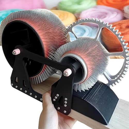 hocvseo Manuelle Wollkardiermaschine, Wollfilz-Trommelkardierer, Schnelles Farbmischen, Kämmen, Spinnen, Holzwolle-Mischbrett, Für DIY-Handwerk Filztiere Herstellen hocvseo Manuelle Wollkardiermaschine, Wollfilz-Trommelkardierer, Schnelles Farbmischen, Kämmen, Spinnen, Holzwolle-Mischbrett, Für DIY-Handwerk Filztiere Herstellen von hocvseo