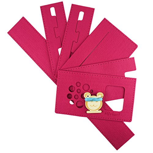 Filztaschen-Nähset für hörbert, den MP3-Player für Kinder aus Holz. (fuchsia) von Unbekannt