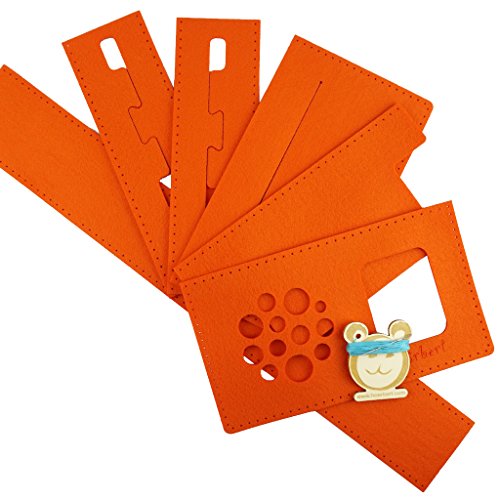 Unbekannt Filztaschen-Nähset für hörbert, den MP3-Player für Kinder aus Holz. (orange) von hörbert