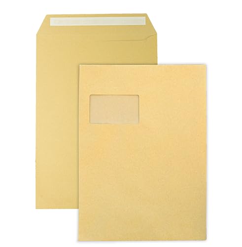 50x Versandtaschen DIN C4 Briefumschläge für A4 braun peal&seal Klebestreifen mit Fenster 324x229mm 100g/m2 50x Versandtaschen DIN C4 Briefumschläge für A4 braun peal&seal Klebestreifen mit Fenster 324x229mm 100g/m2 von hoffnungsart