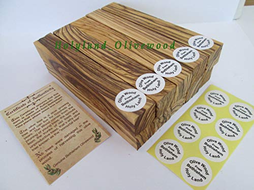 Bethlehem Olive Holz Pen Blanks mit ZERTIFIKATE-10 – authentic-premium Qualität von holyland_olivewood