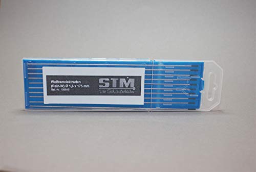 10 Stück WIG Wolfram-Elektroden W grün - 1,6 x 175 mm (rein) von Baric