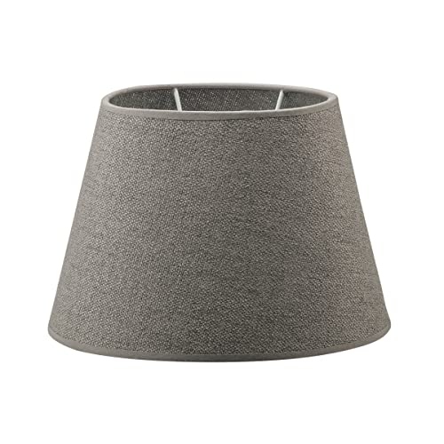 Home Sweet Home Stofflampenschirm MELROSE, grau | 24 x 16 x 16 cm | Kann mit einer Tischlampe verwendet werden | Geeignet für Wohnzimmer, Esszimmer von home sweet home collection