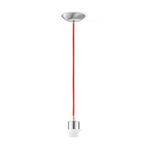 Home Sweet Home Moderne Hängelampe Stoff ohne Lampenschirm11/11/100cm | Eisenschnur Farbe rot | aus Metall | E27 | für Lampenschirm | Leuchte max. 55cm Home Sweet Home Moderne Hängelampe Stoff ohne Lampenschirm11/11/100cm | Eisenschnur Farbe rot | aus Metall | E27 | für Lampenschirm | Leuchte max. 55cm von home sweet home collection
