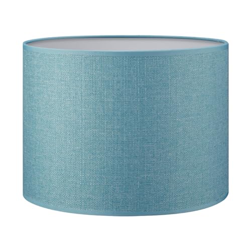 Home Sweet Home Moderner Lampenschirm Canvas | Zylinder |25/25/19cm | Benzinblau | Stoff-Lampenschirm aus Baumwolle | für E27 Lampenfassung | RoHS-geprüft | für Tischlampe von home sweet home collection