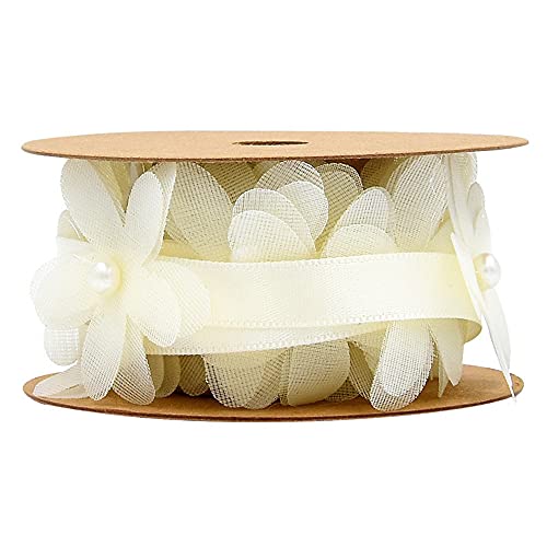 Deko-Bänder, 2 m, Bastel-Geschenkband, für DIY-Geschenke, Haarschleifen, Karten, Bastelstoff, Hochzeit (beige) von homeyuser